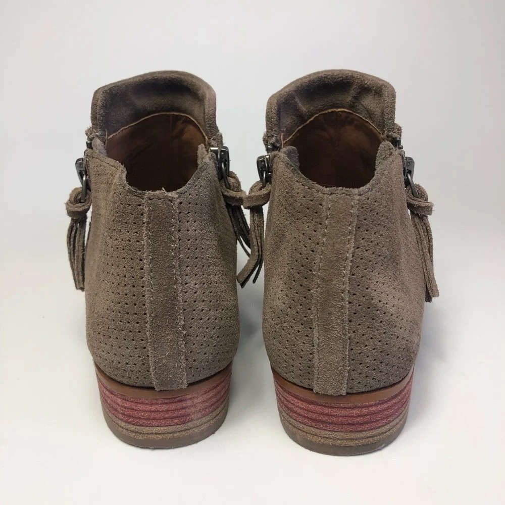 Bettye Suede Dual Zip Ankle Booties